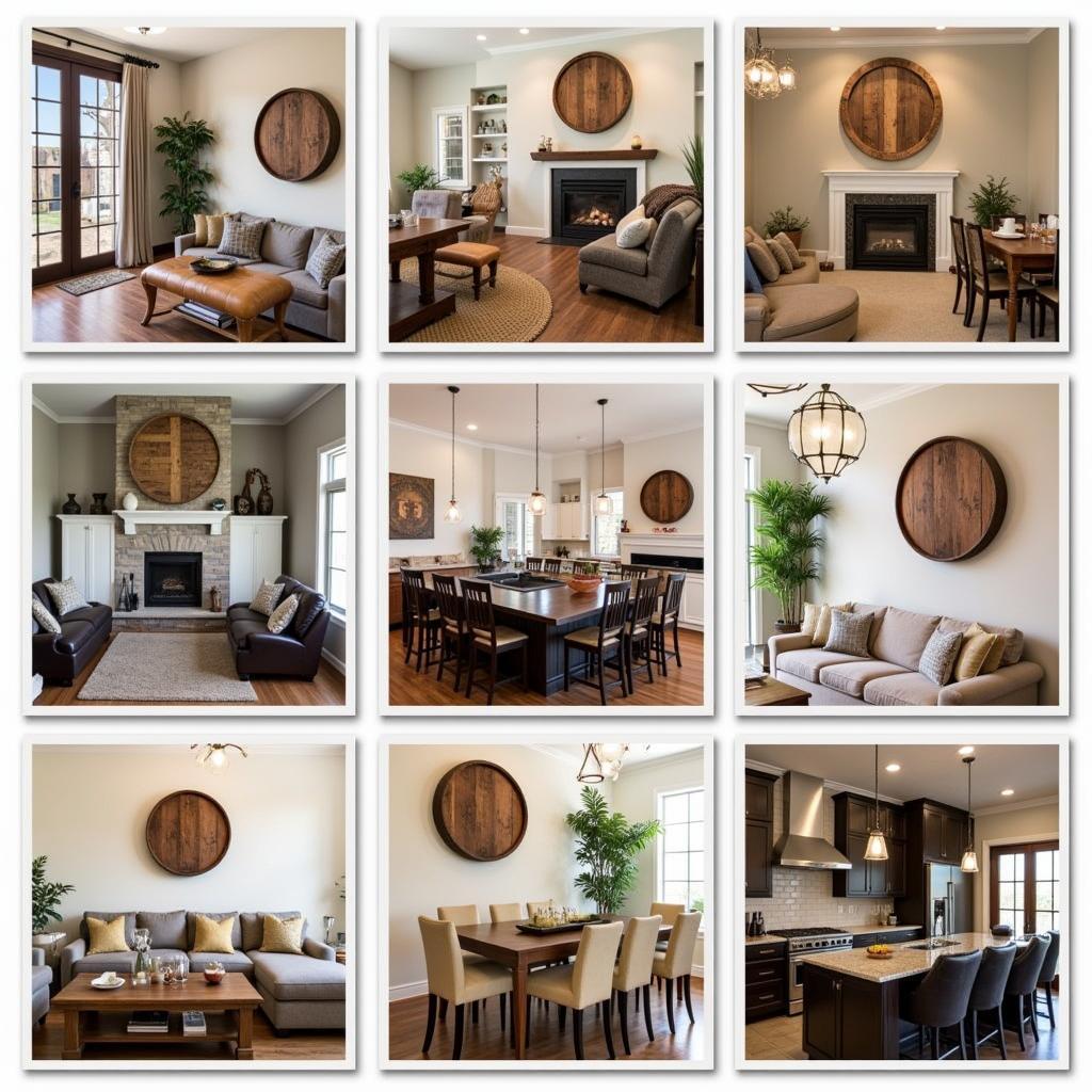 Bourbon Barrel Art in Home Decor