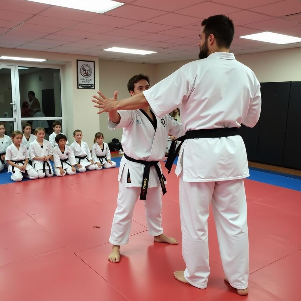 Beginner martial arts class in Bristol