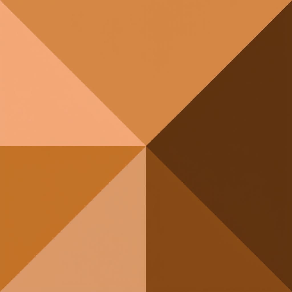 Brown Abstract Art Featuring Geometric Patterns