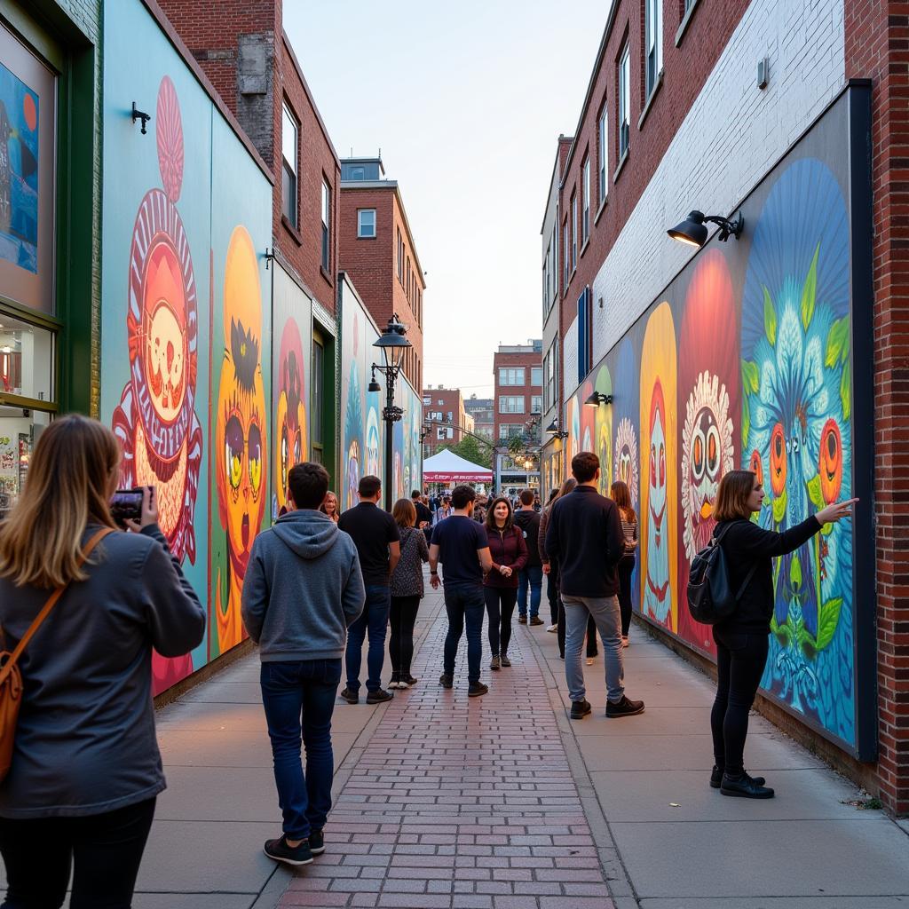 Brunswick Arts Festival: Vibrant Street Art Display