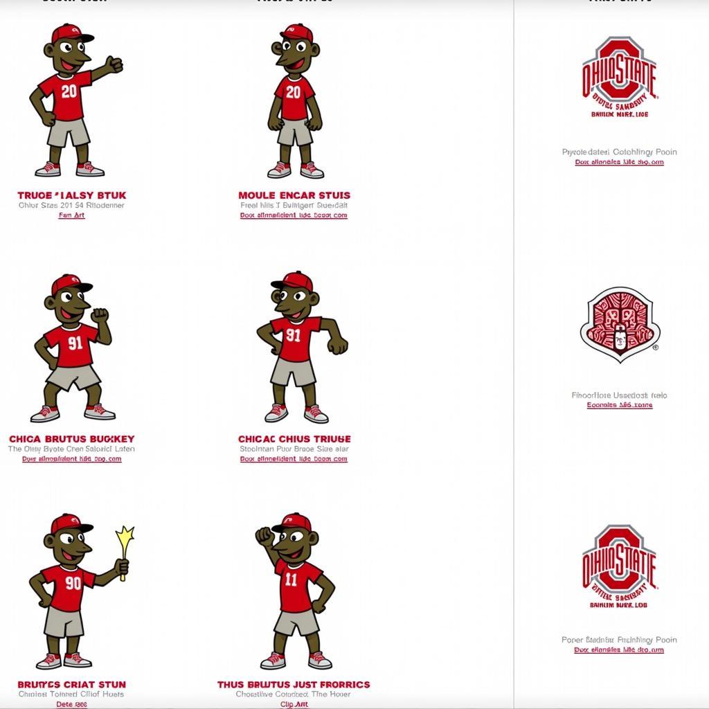 Brutus Buckeye Clip Art from Official University Website