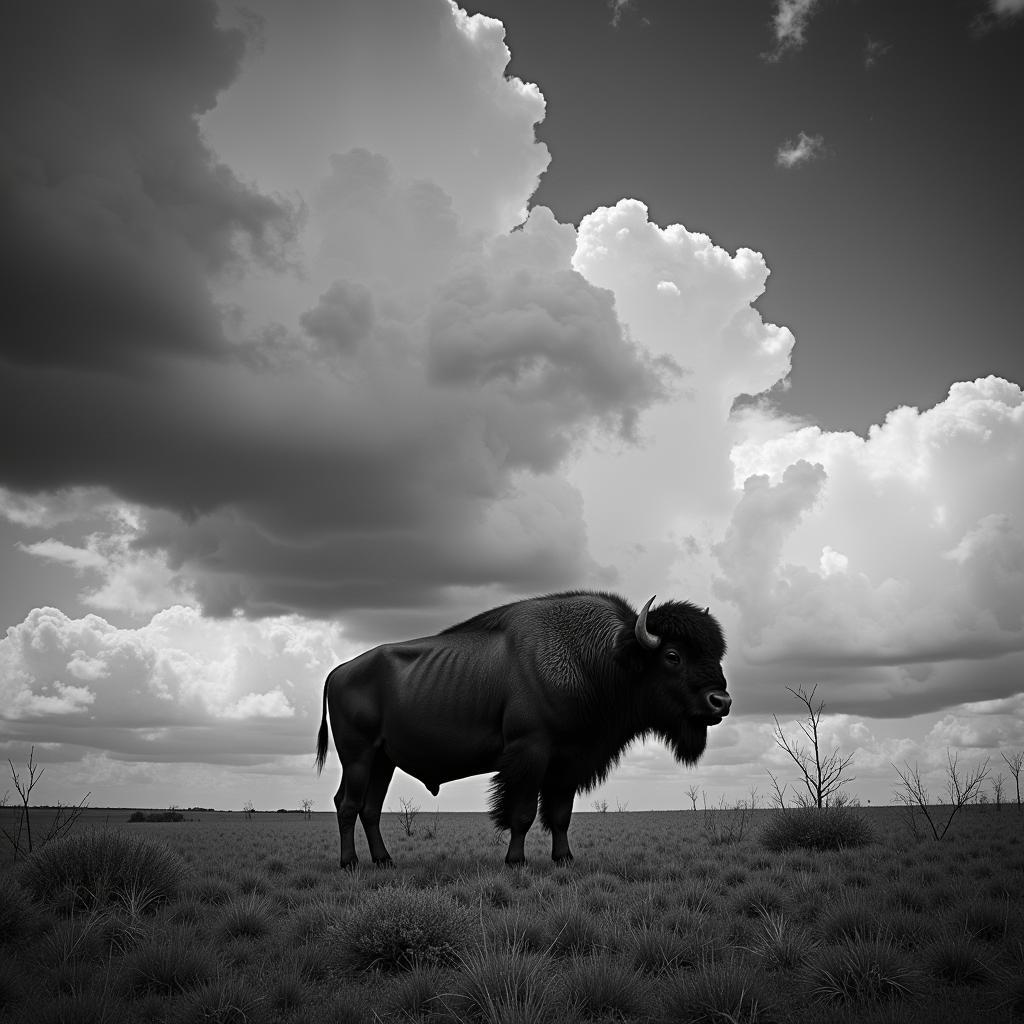 Buffalo Art Prints: Black and White Photography