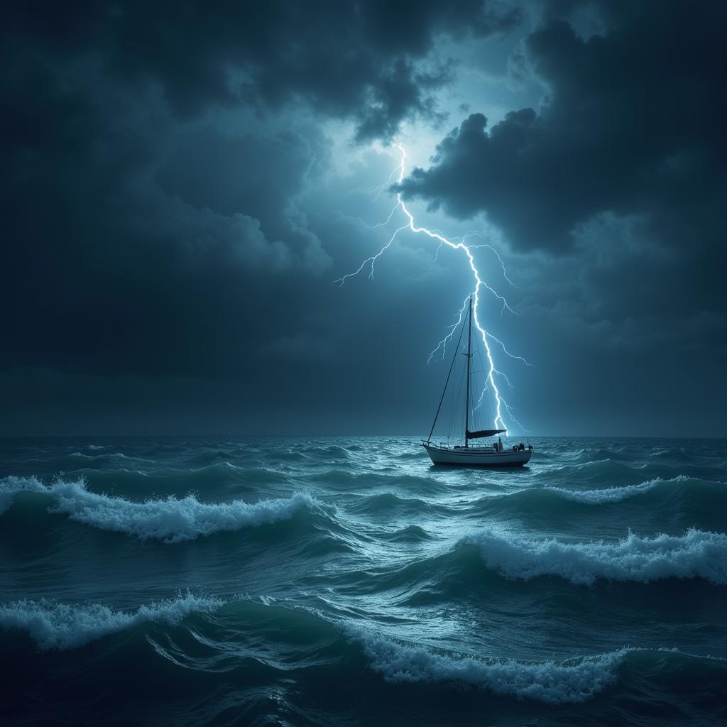 Digital Painting of Calm in the Storm