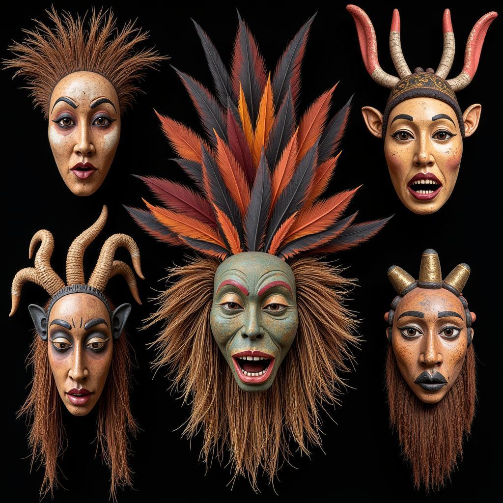 Cameroon Masks Used in Ritual Ceremonies