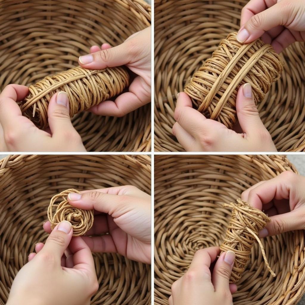 Traditional Cane Basket Weaving