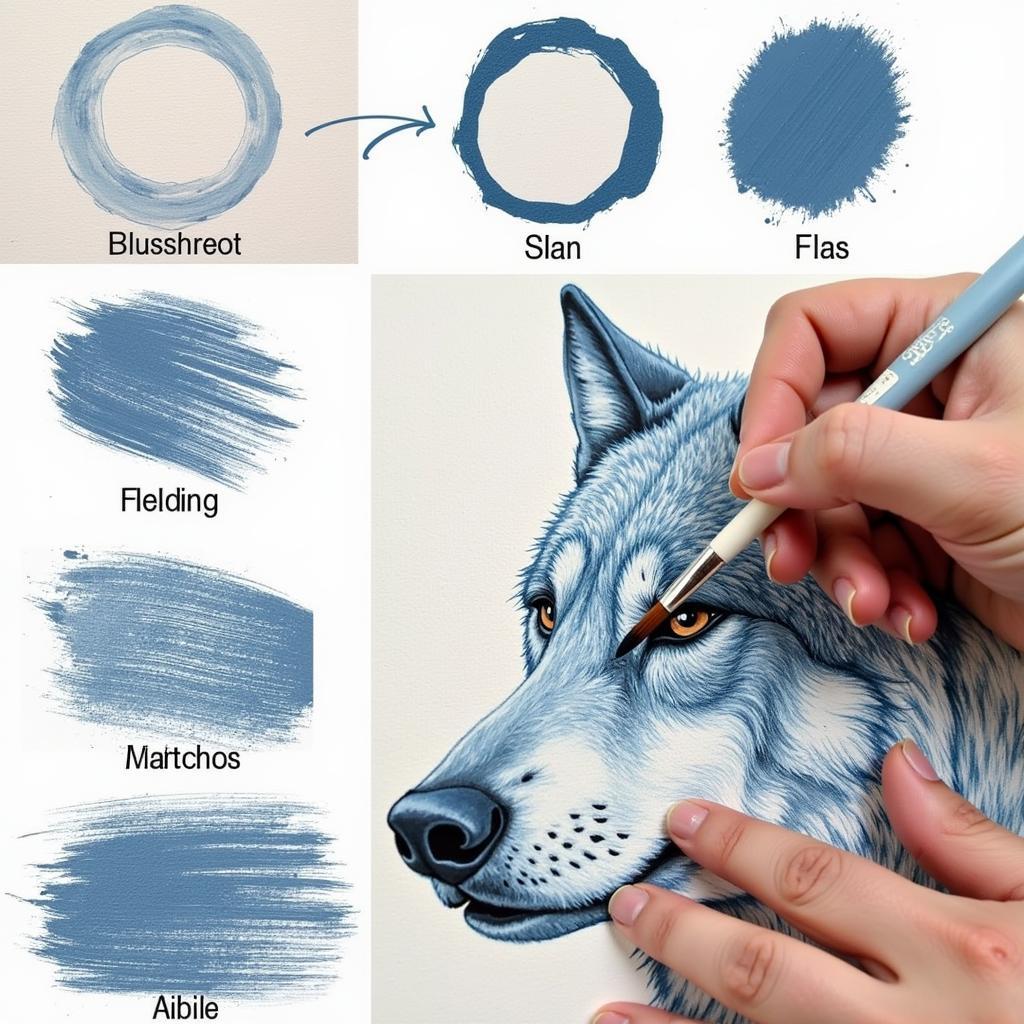 Canvas Art Wolf: Acrylic Painting Techniques