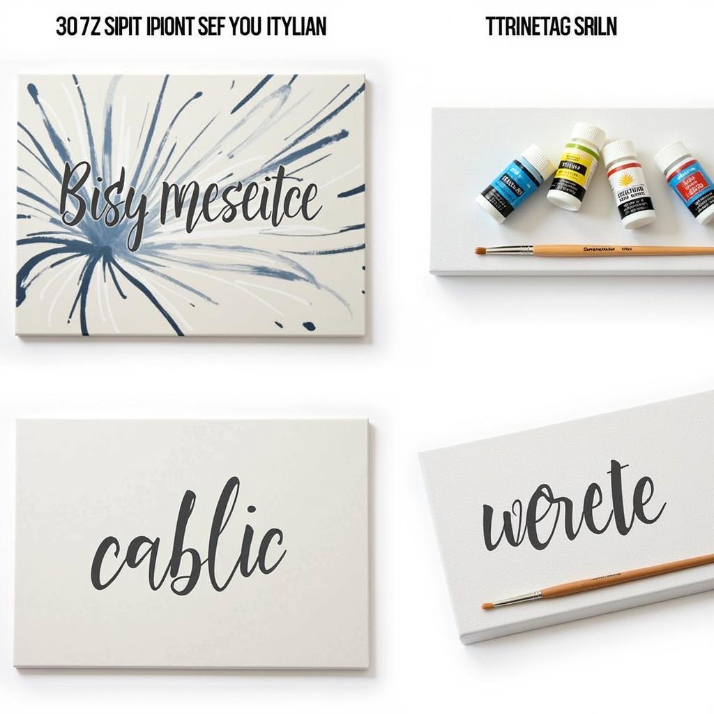 Canvas Name Art Materials and Sizes