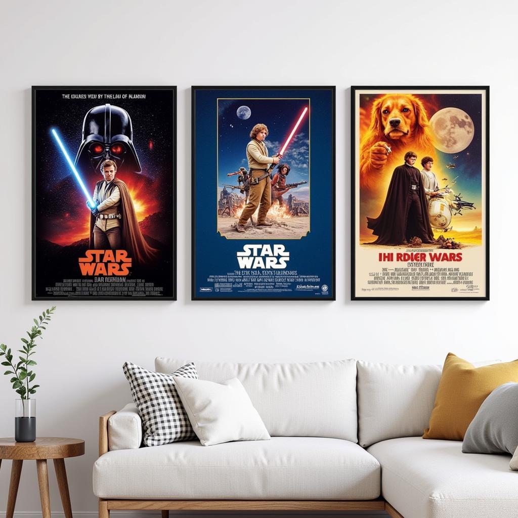 Classic Star Wars Movie Posters on Canvas