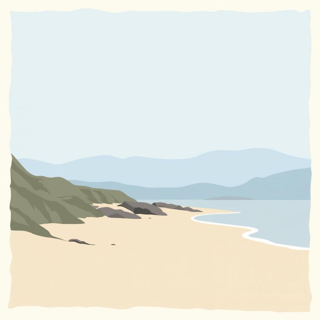 Minimalist Cape Cod Beach Art Print