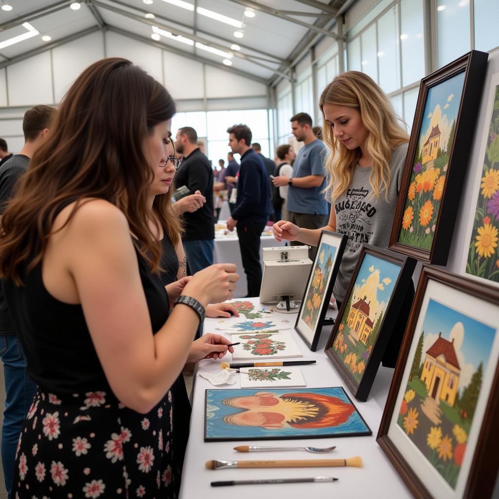 Artist Interaction at the Cape Coral Art Festival