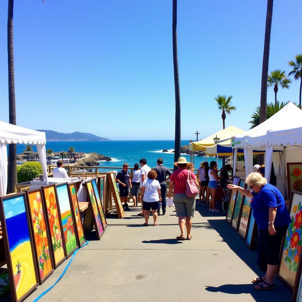 Capitola Art and Wine Festival: Coastal Art Display