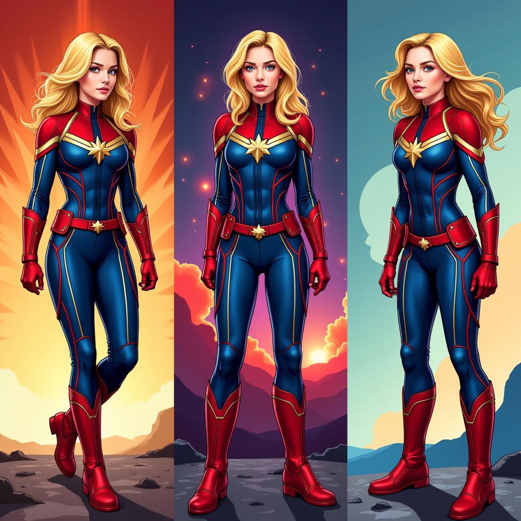 Comparison of Different Captain Marvel Art Styles