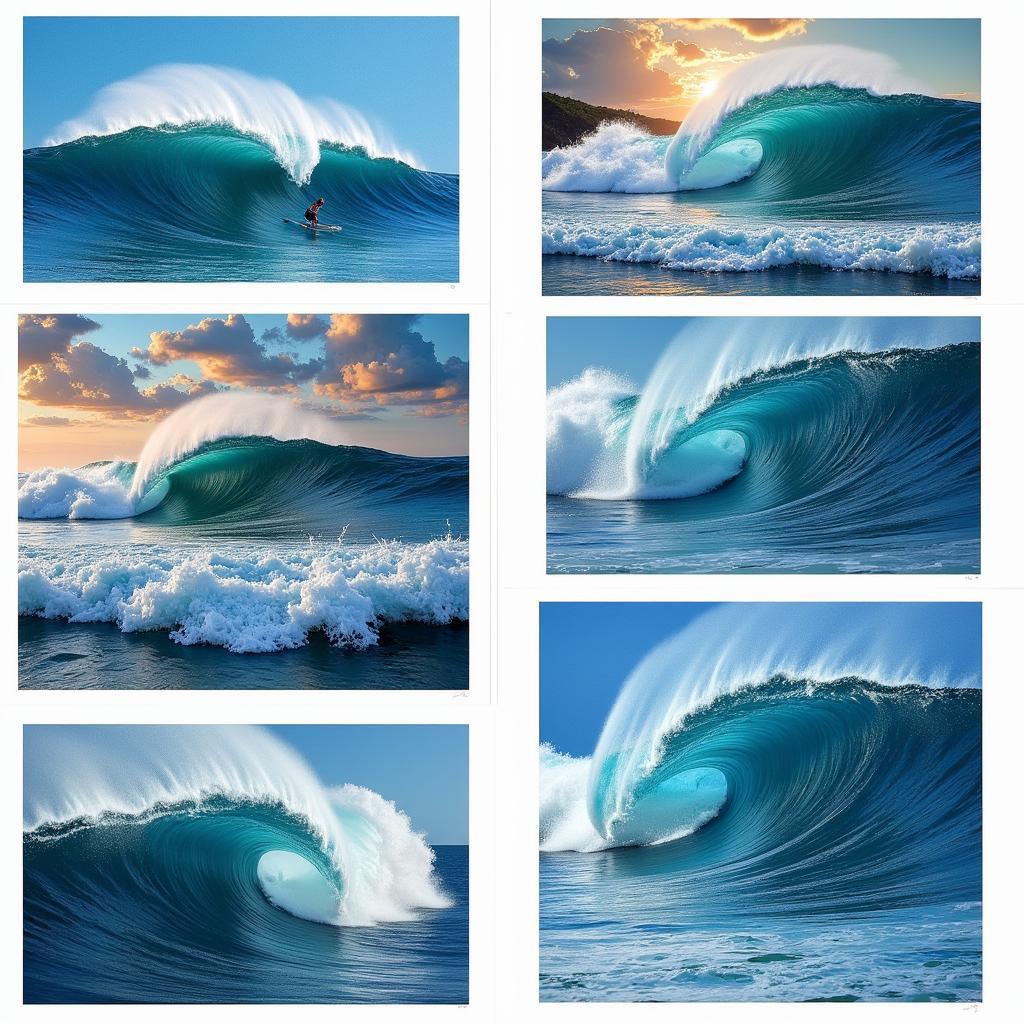 Capturing the Ocean's Energy in Surf Art Wave