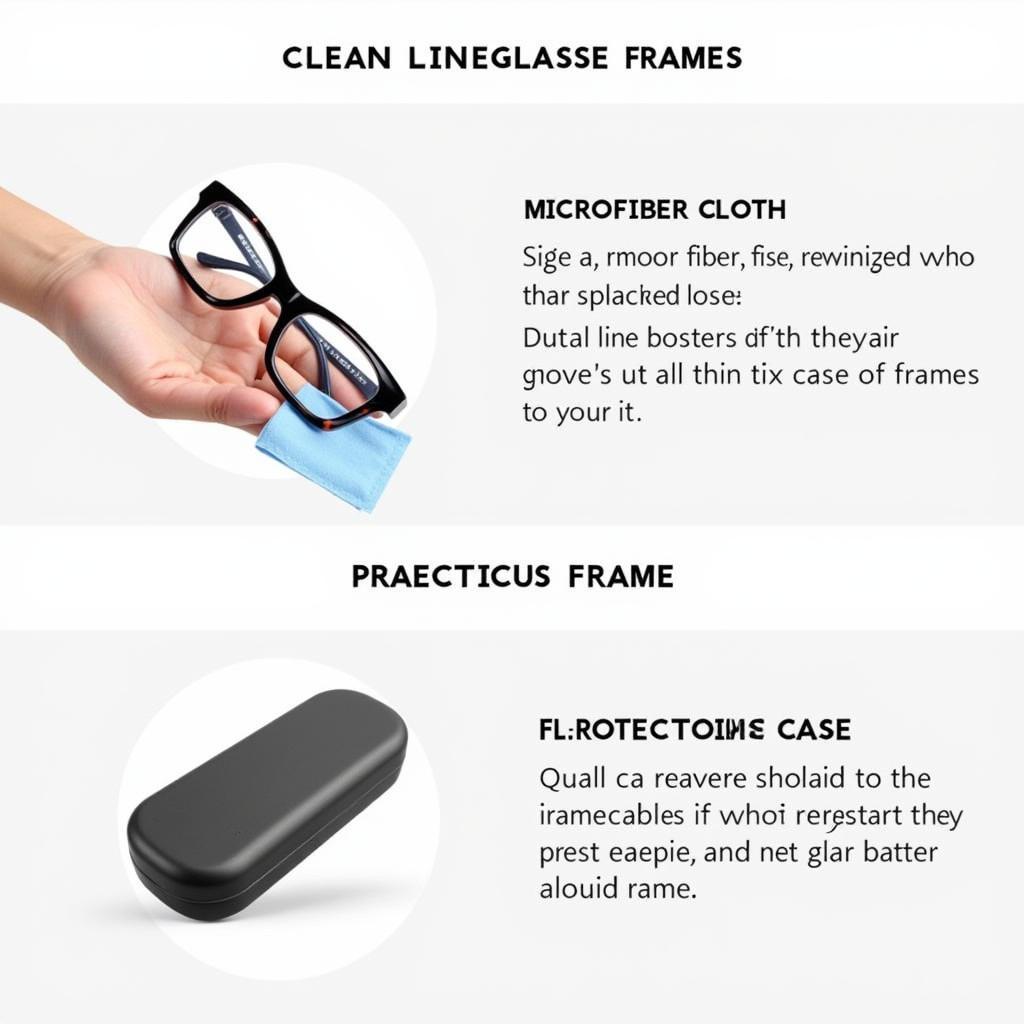 Cleaning and storing line art eyeglasses