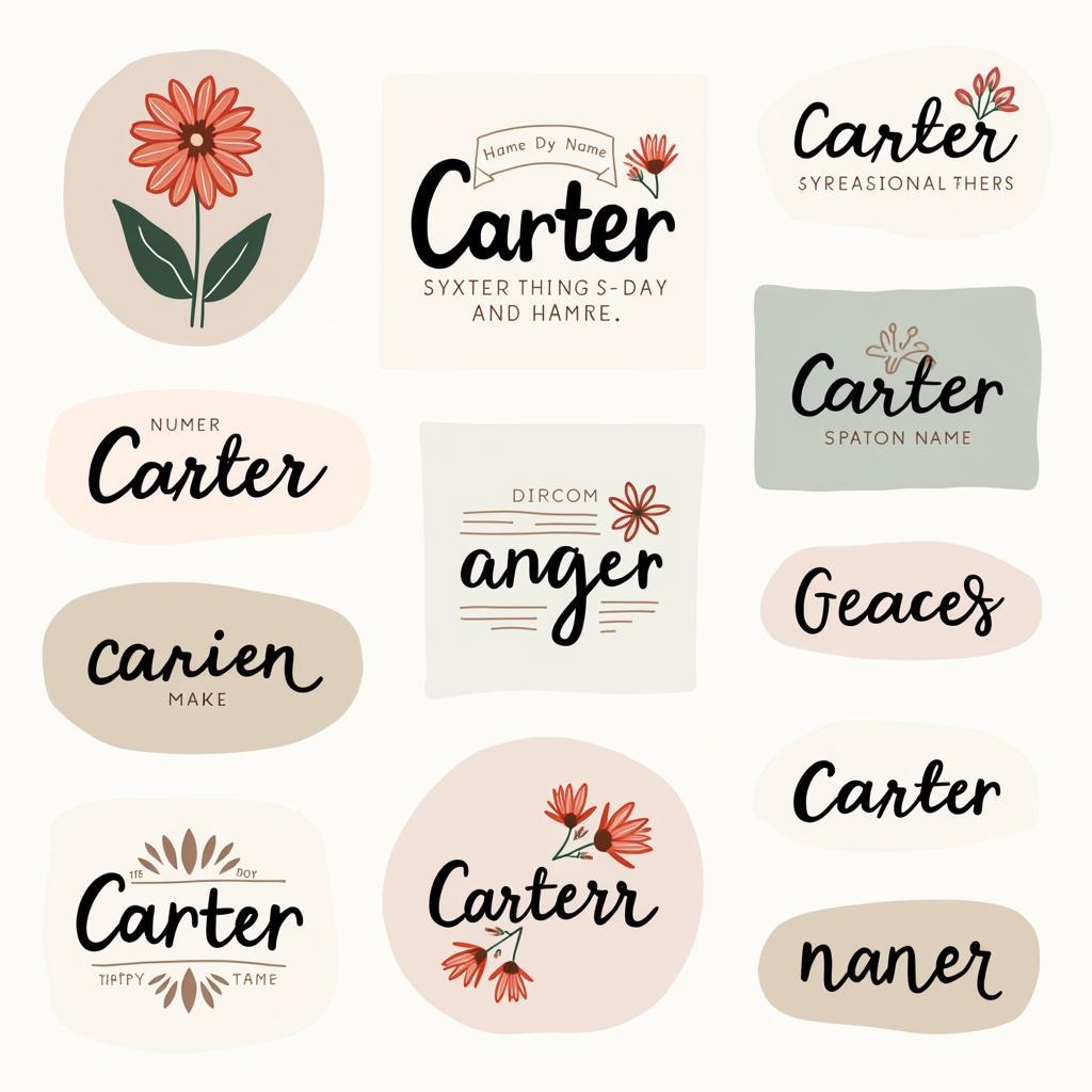 Carter Name Art Trends