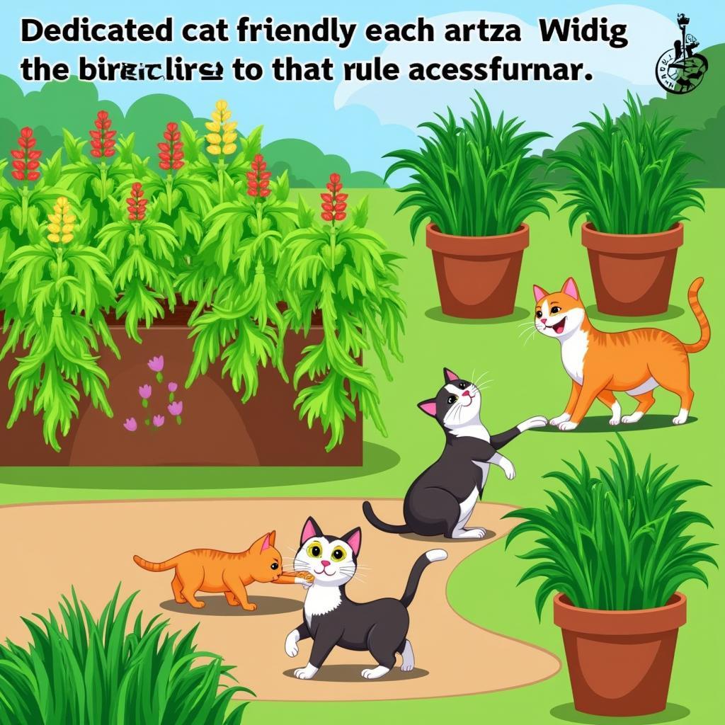 Cat-Friendly Garden with Catnip Plants