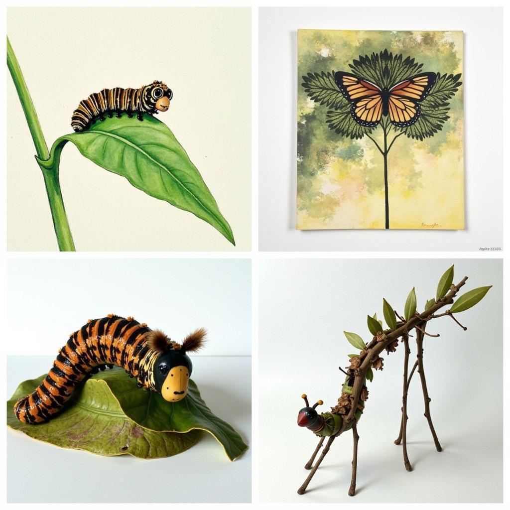 Caterpillar Inspired Nature Art