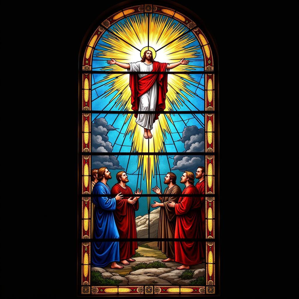 Stained Glass Window Depicting the Ascension