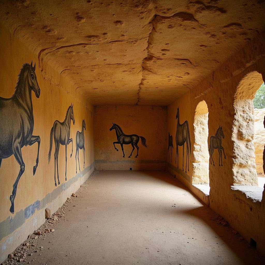 Horses in Lascaux Cave