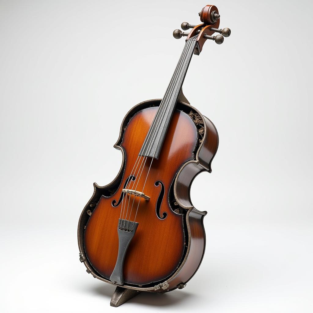 Modern Art Cello Sculpture