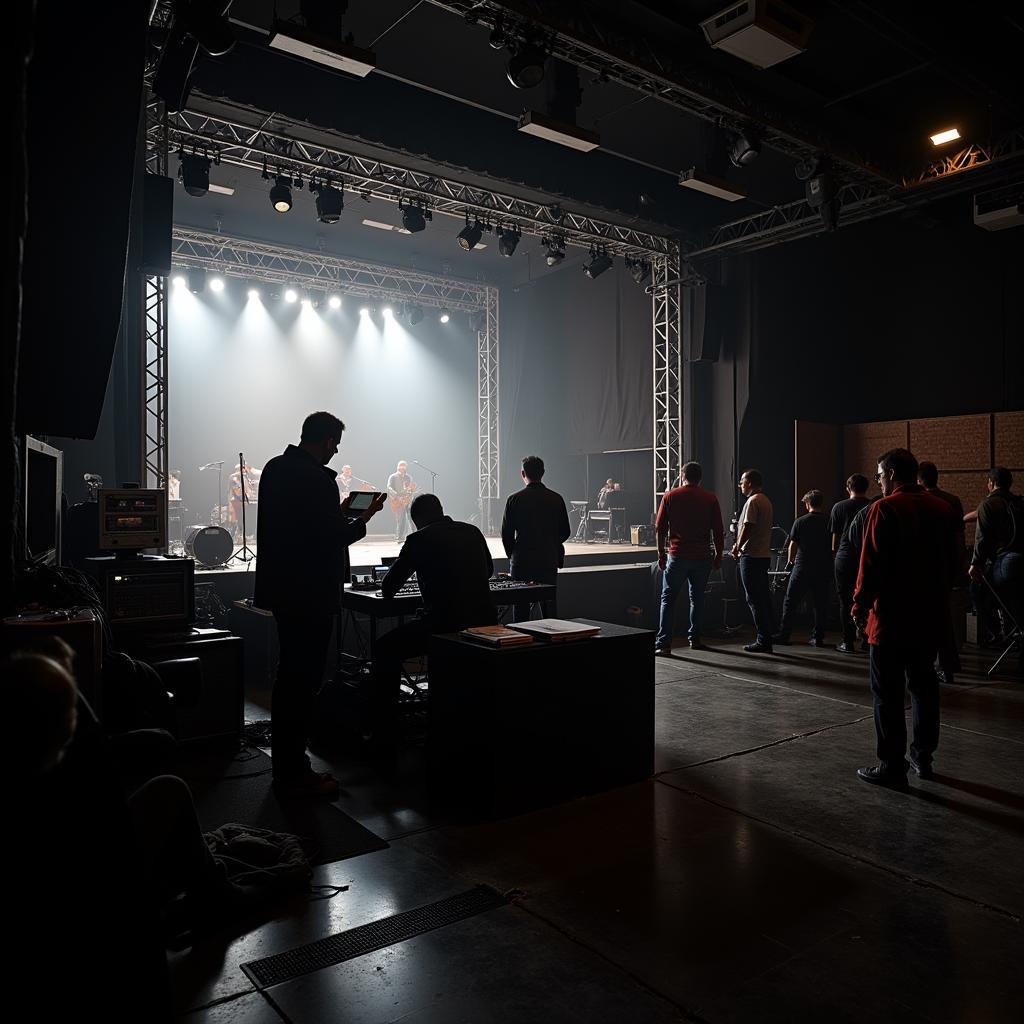 Cerritos Performing Arts Center Technical Crew Working Backstage