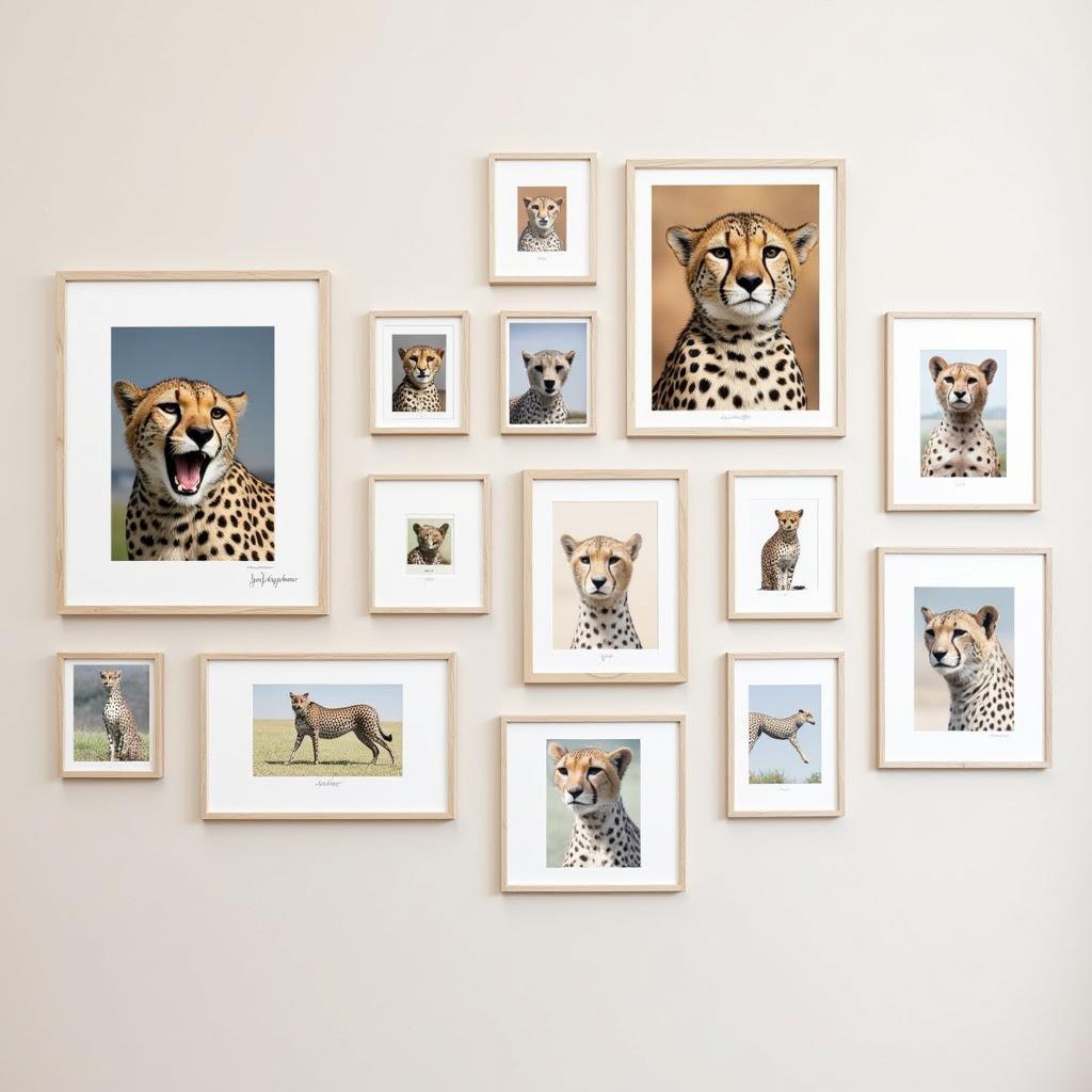 Cheetah Art Print Gallery Wall