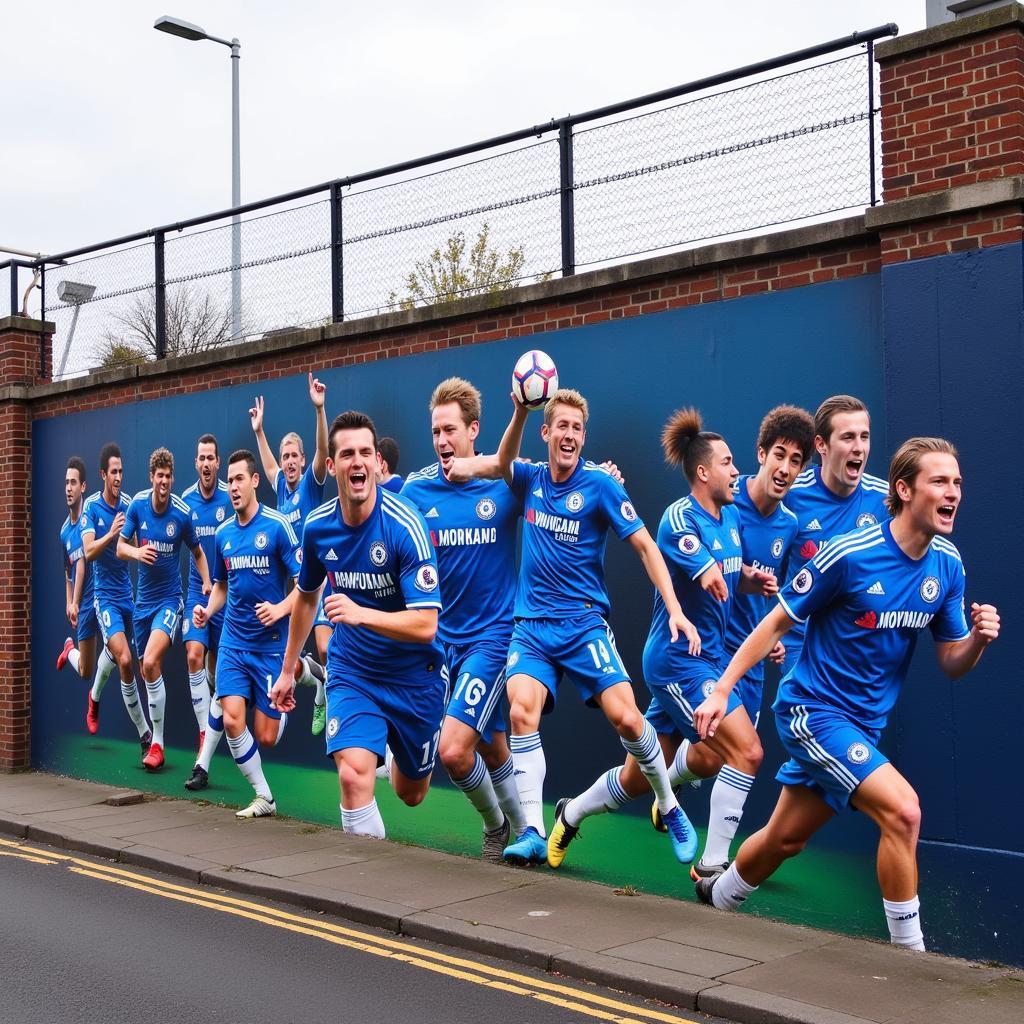 Chelsea FC Stadium Mural Street Art