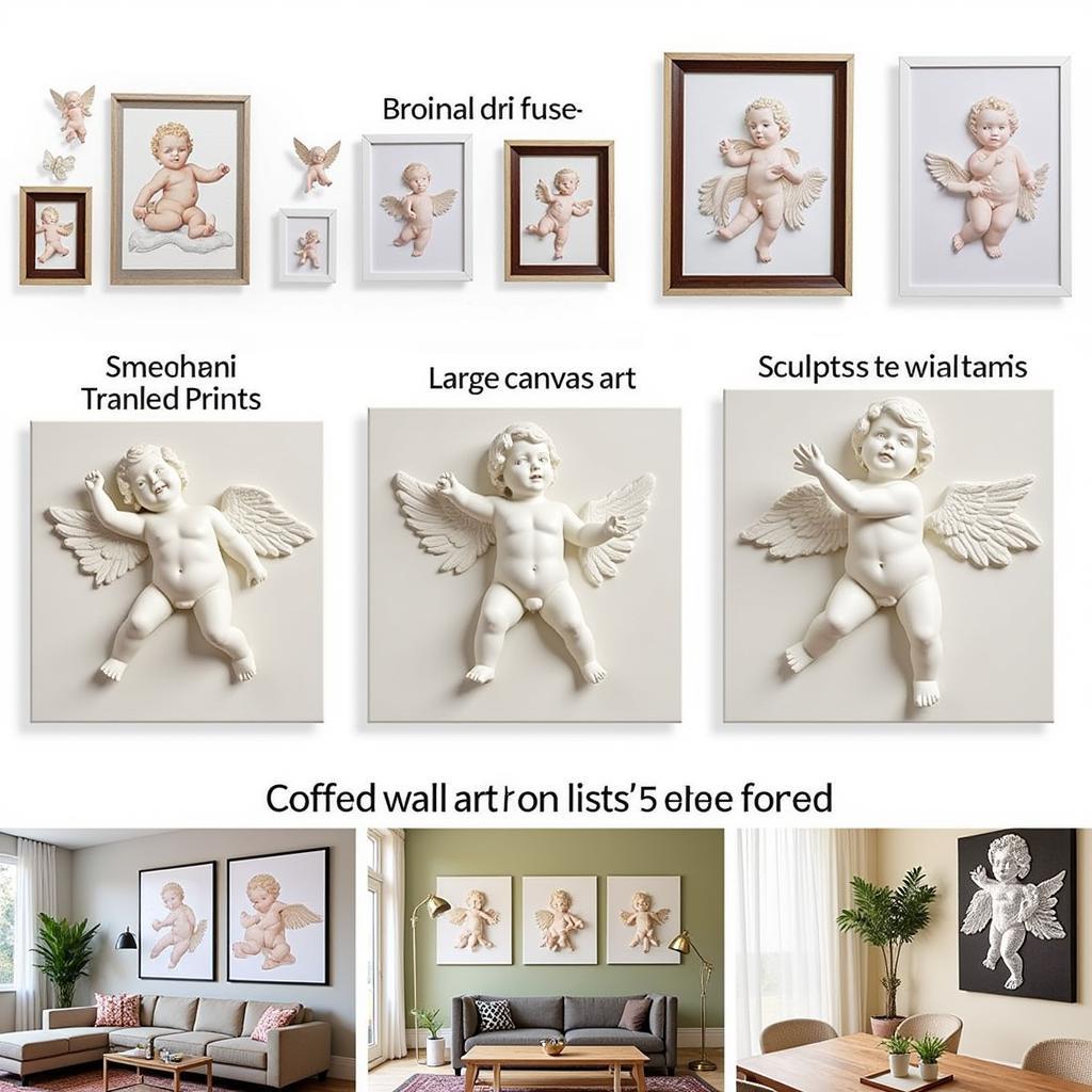 Cherub Wall Art Sizes and Dimensions