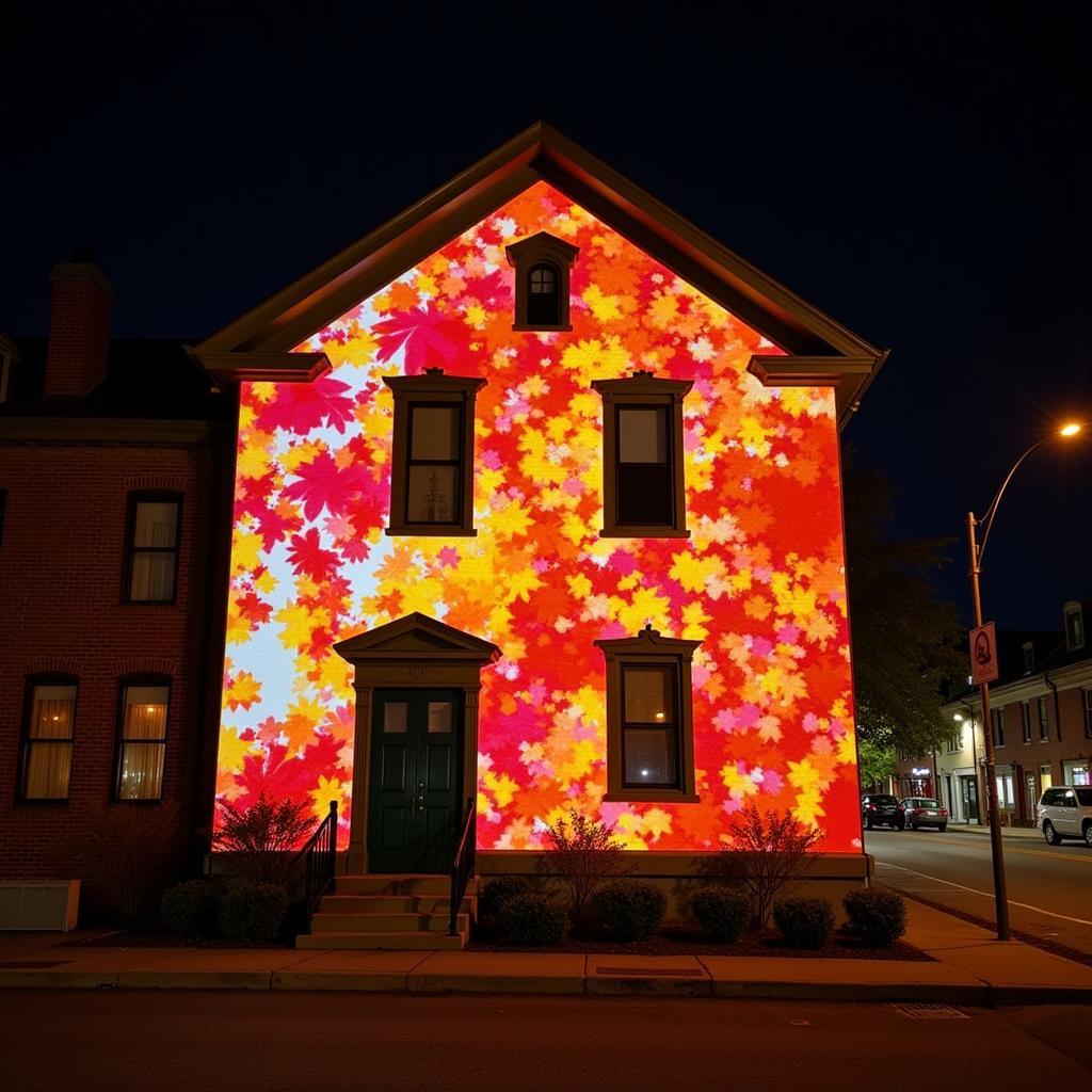 Digital Art Installation at Chestnut Hill Fall for the Arts