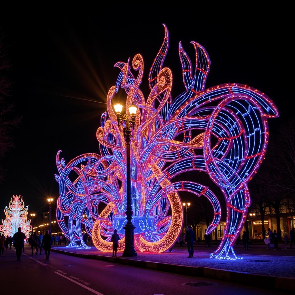 Chicago Arts in the Dark Parade: Glowing Sculpture