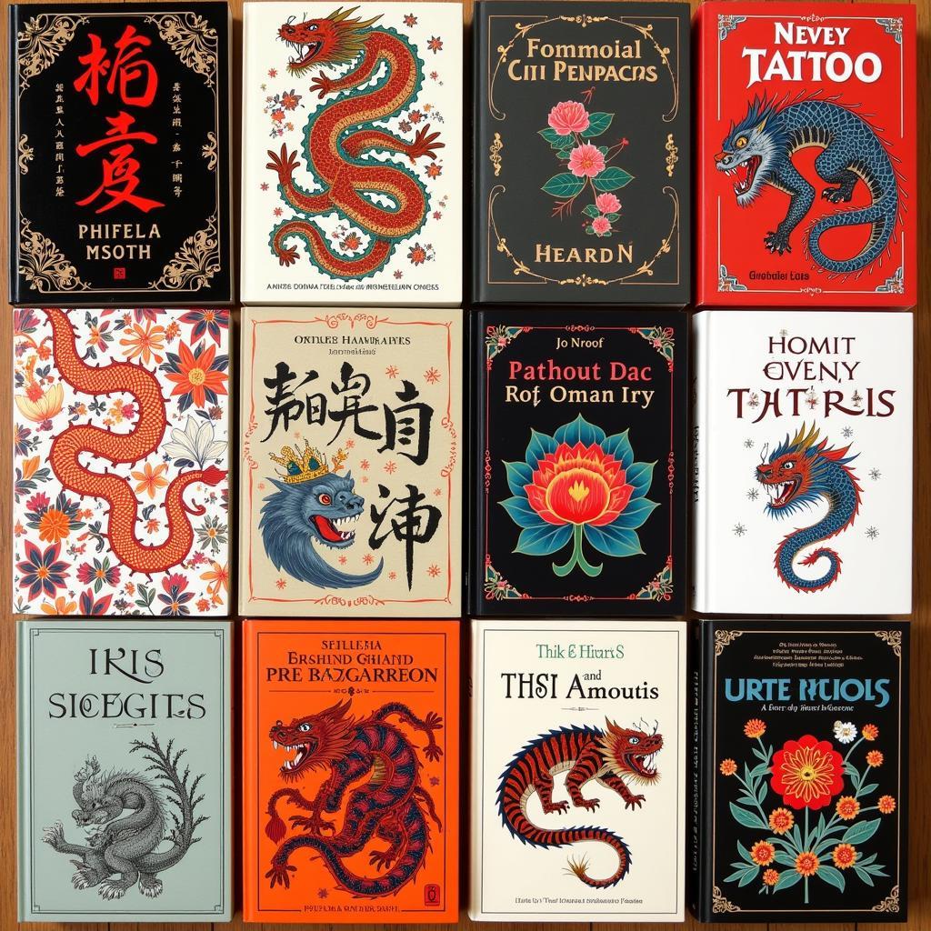 Chinese Tattoo Art Book Cover Designs