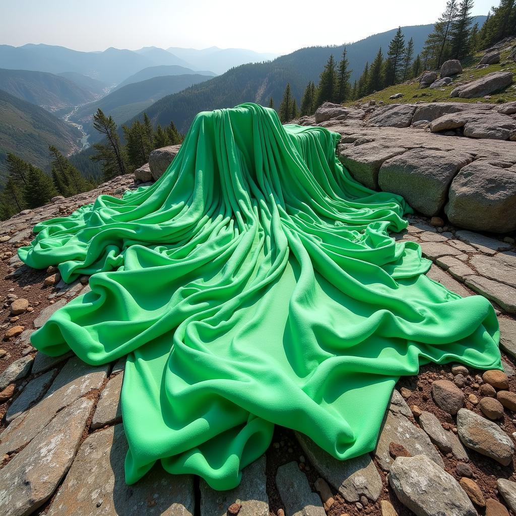 Large-Scale Chlorophyll Land Art Installation