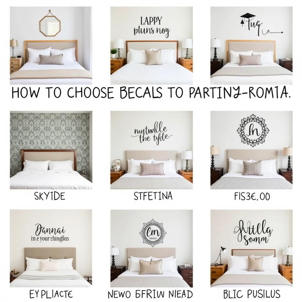 Selecting the Perfect Wall Decal for a Bedroom