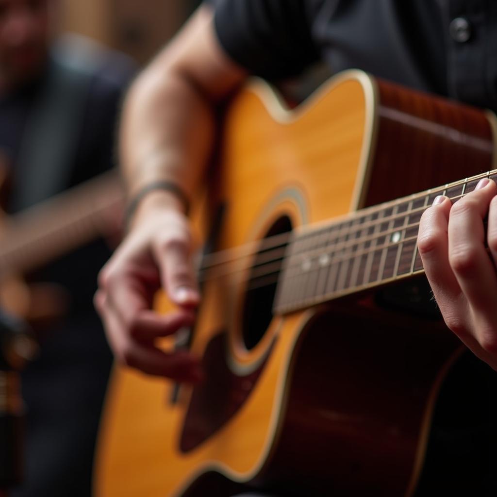 Chris Stapleton playing a guitar