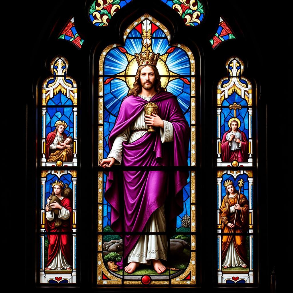 Christ the King Stained Glass Window