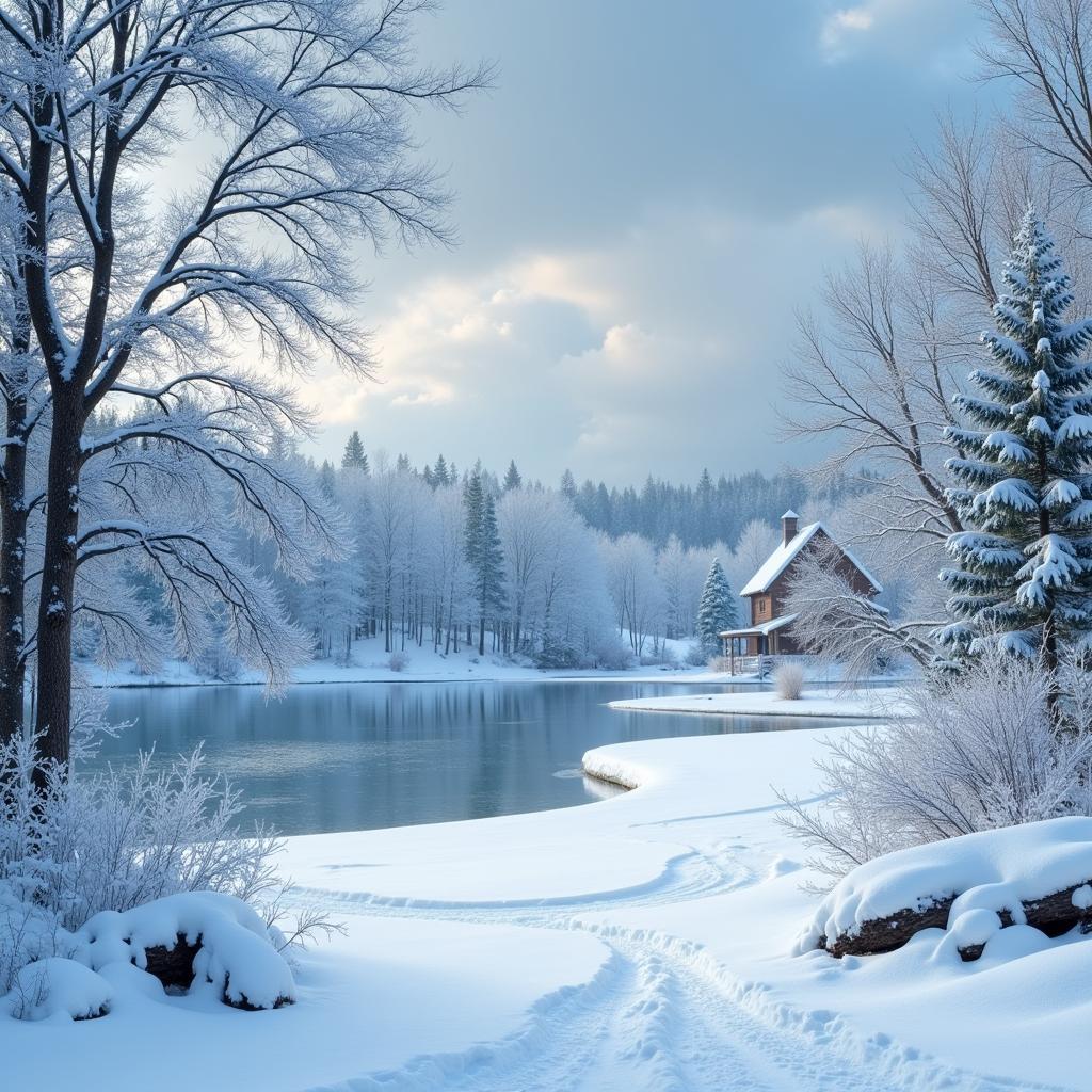 Winter Wonderland Scenes as Christmas Art Inspiration