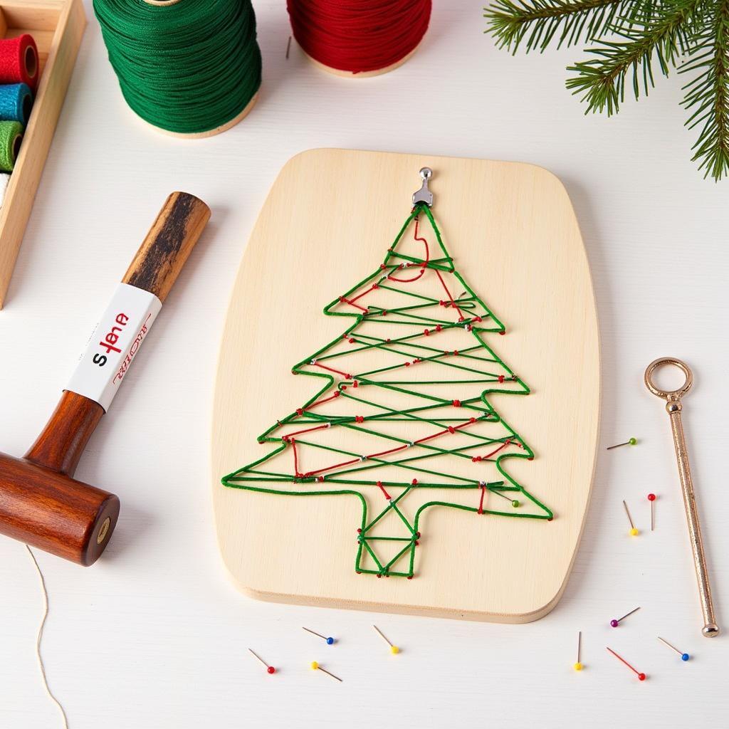 Christmas String Art Kit for Beginners