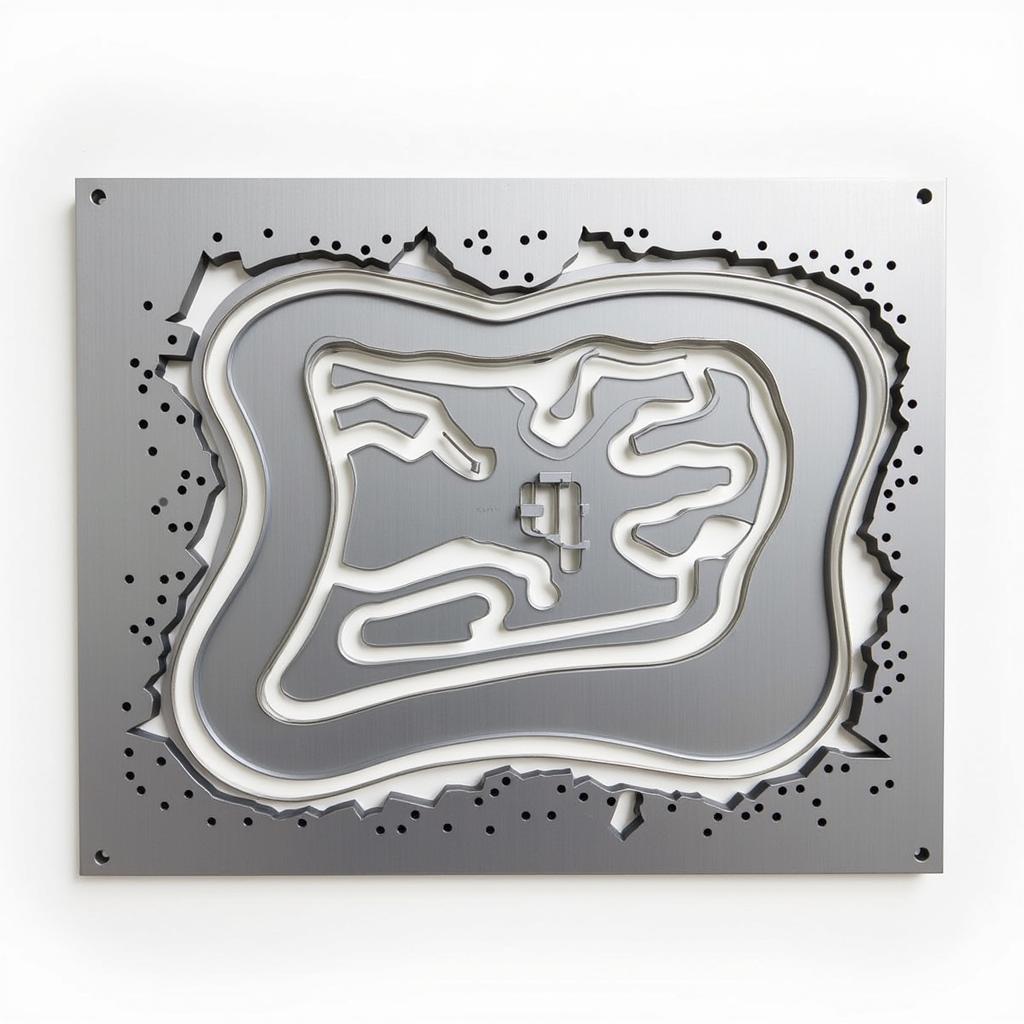 Metal Wall Art Depicting COTA Track