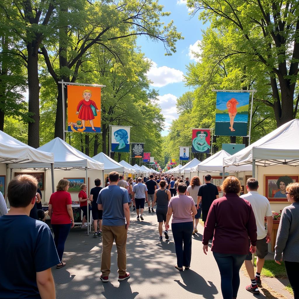 Clarkston Art Fair Vibrant Display