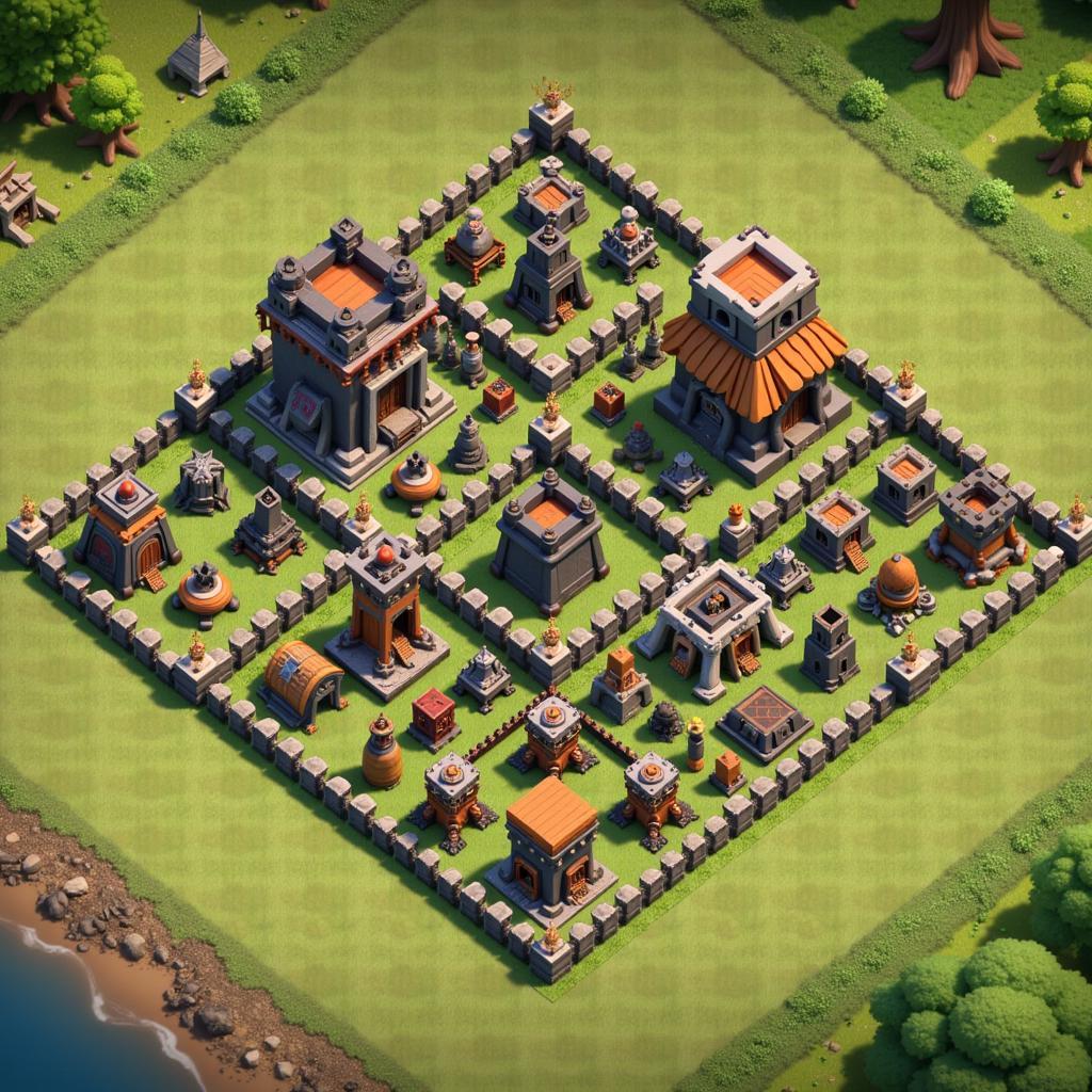 Clash of Clans Town Hall 14 Base Art