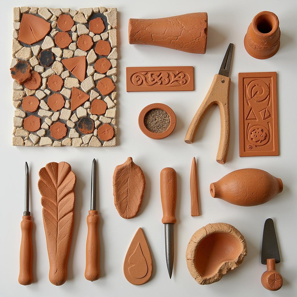 Ancient Clay Mosaic Techniques and Tools