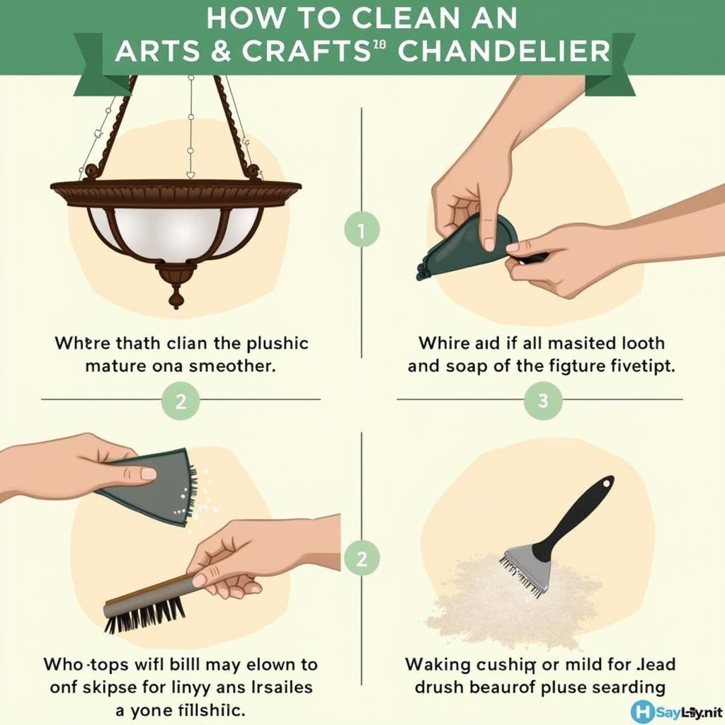 Cleaning and Maintaining an Arts and Crafts Chandelier