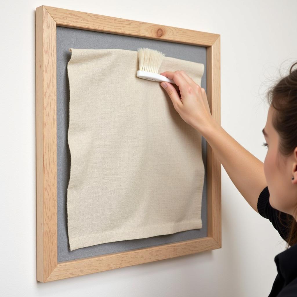 Cleaning a Fabric Art Frame