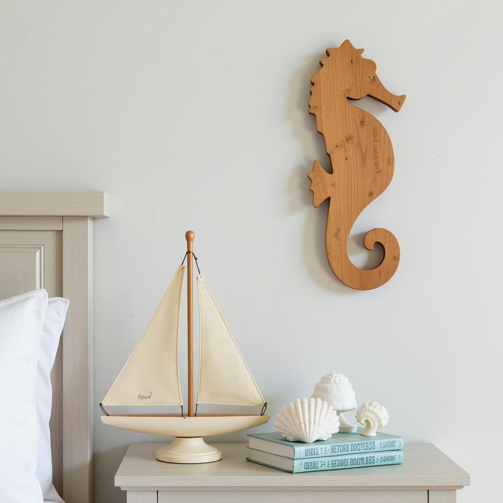 Coastal Wood Wall Art Bedroom Decor