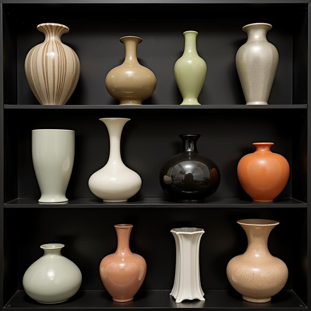 Collection of Art Deco Vases