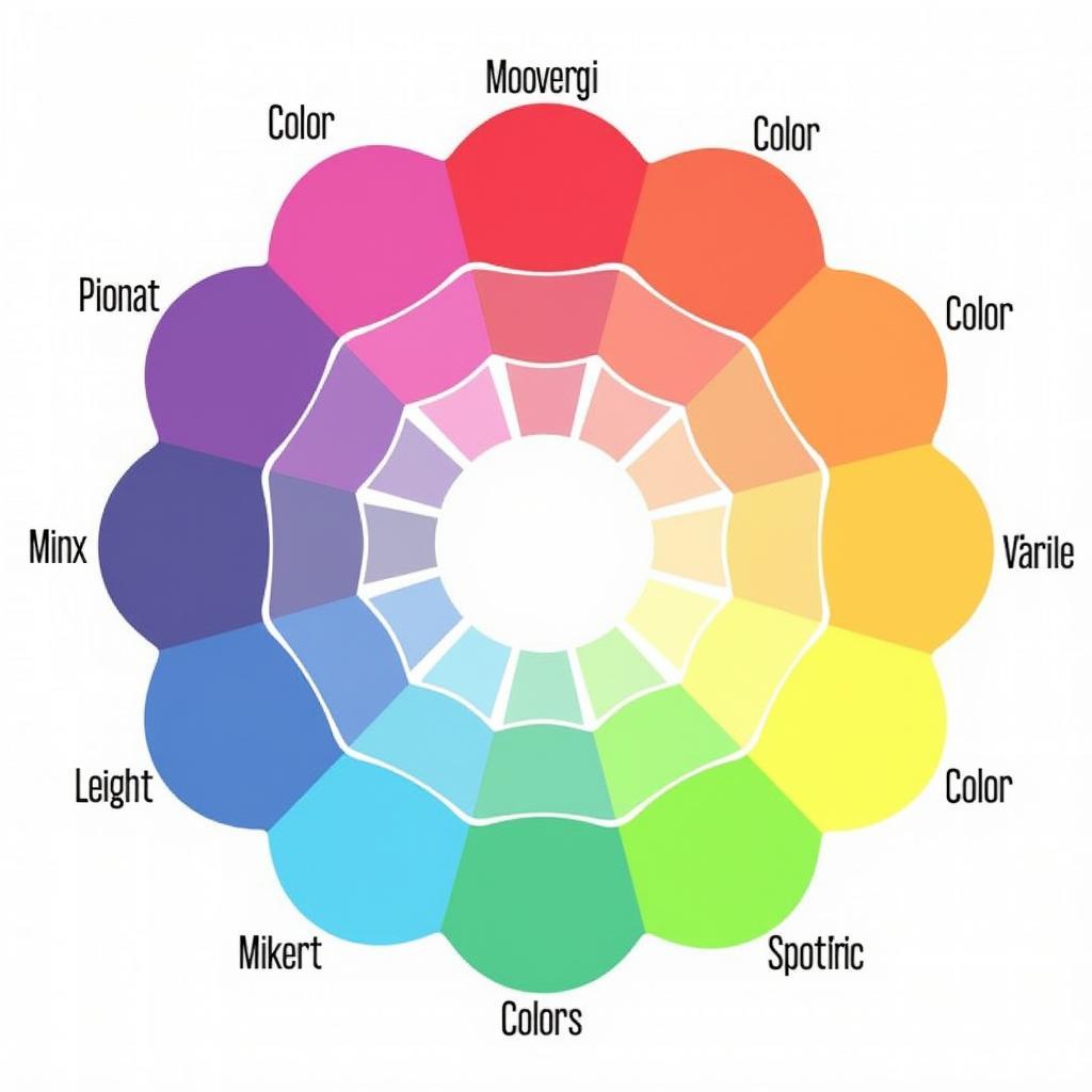 Color Harmony Examples on the Color Wheel for Digital Artists