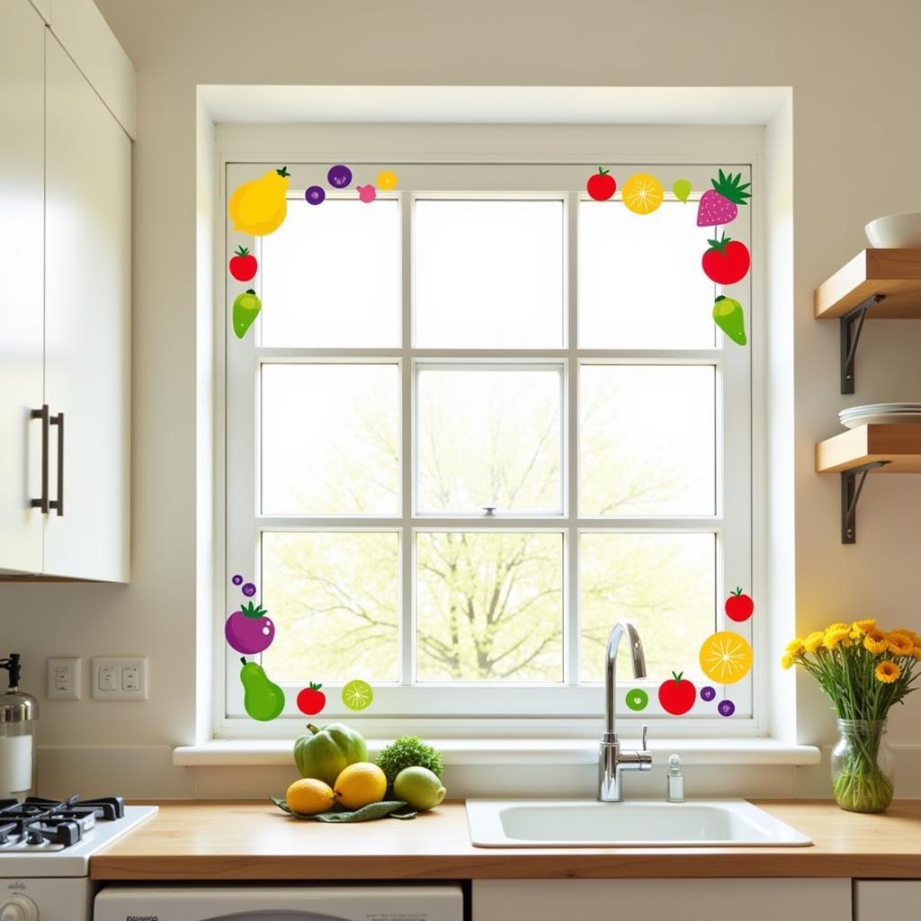 Colorful Fruit-Themed Kitchen Wall Stickers