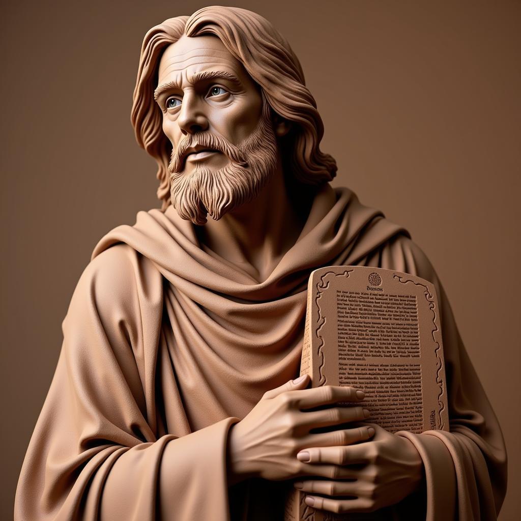 Come Follow Me Art Sculpture depicting a biblical figure