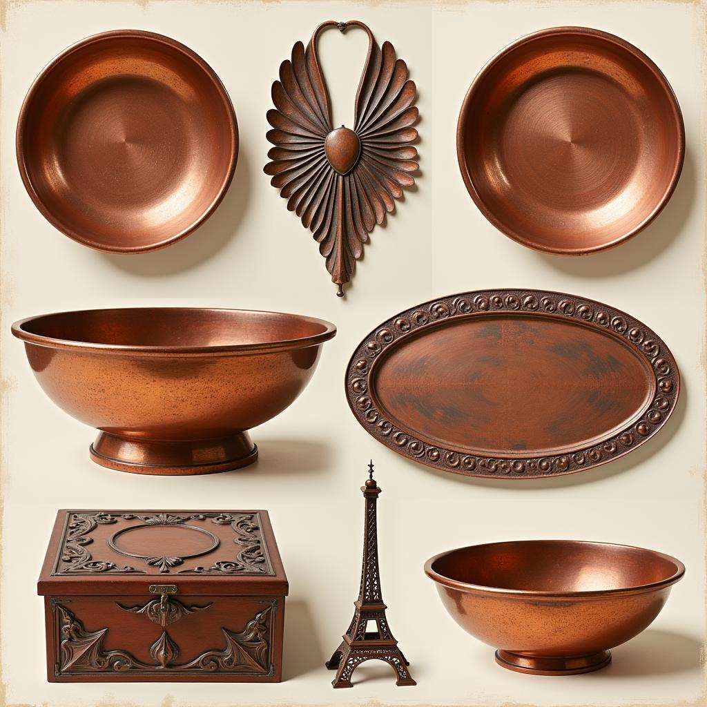 Examples of Copper Arts and Crafts Objects