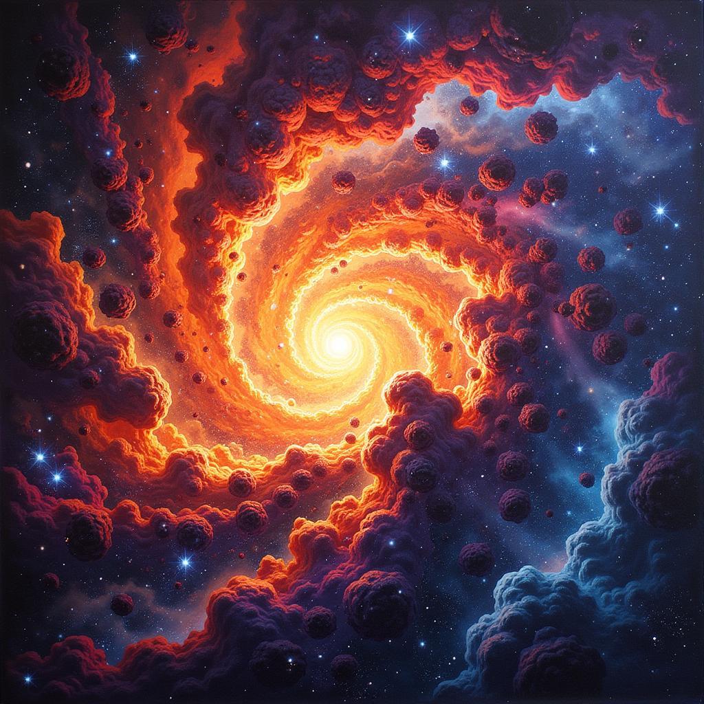 Cosmic Explosion Scientific Art Print